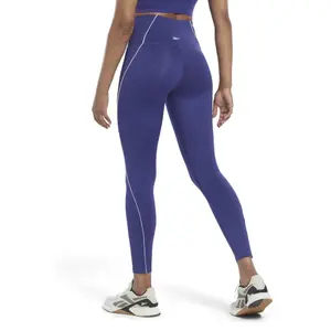 Højtaljede ribbede leggings til kvinder Reebok Workout Ready image-3