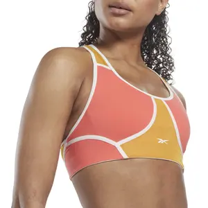 Brassière rembourré femme Reebok Lux Racer Colorblocked image-4