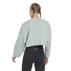 Rundhals-Sweatshirt aus Strick für Damen Reebok Studio Vector Knit Crew image-3