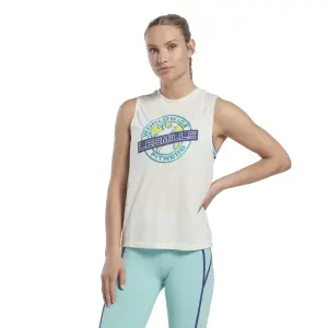 Damski tank top Reebok Les Mills® Graphic Muscle image-1