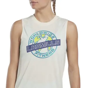 Damski tank top Reebok Les Mills® Graphic Muscle image-4