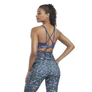 Brassière à bretelles femme Reebok Lux Speckle Modern Safari image-2
