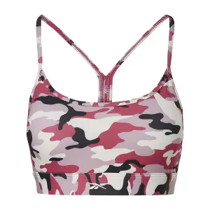 Sports-bh med tyndt print til kvinder Reebok Lux Strap image-0