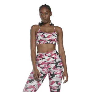 Sports-bh med tyndt print til kvinder Reebok Lux Strap image-1