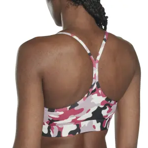 Sports-bh med tyndt print til kvinder Reebok Lux Strap image-5