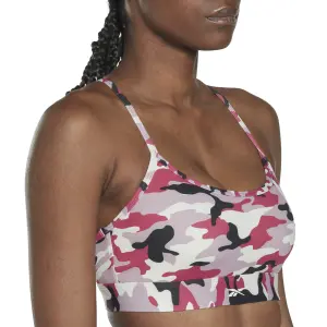 Sports-bh med tyndt print til kvinder Reebok Lux Strap image-4