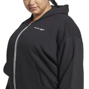 Felpa donna con zip integrale Reebok Identity French Terry GT image-4