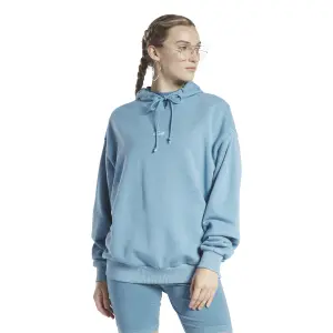 Lang oversized sweatshirt med hætte til kvinder Reebok Classics Natural Dye image-2
