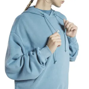 Lang oversized sweatshirt med hætte til kvinder Reebok Classics Natural Dye image-5