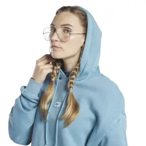 Lang oversized sweatshirt med hætte til kvinder Reebok Classics Natural Dye image-4