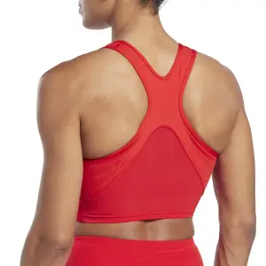 Damski krótki tank top Reebok Lux Perform image-5