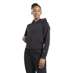 Sweatshirt à capuche zippé coton femme Reebok Dreamblend image-1