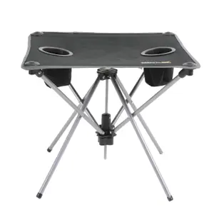 Table de camping pliante avec porte-gobelets Regatta Prandeo image-0