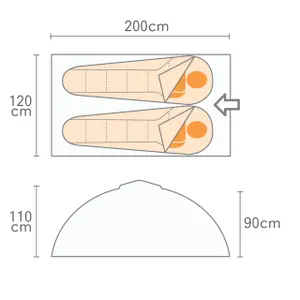Tenda de 2 lugares Regatta
