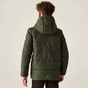 Plumífero con capucha infantil Regatta Halkner image-4