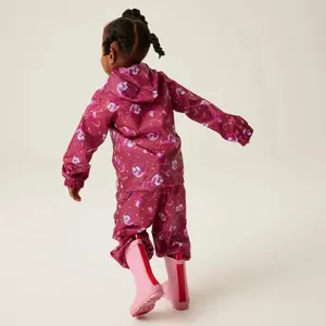 Casaco à prova de água para crianças Regatta Peppa Pig Pack-It image-4