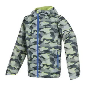 Waterproof jacket for children Regatta Lever II Printed image-2