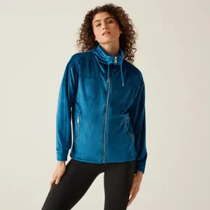 Velour full zip fleece for women Regatta Jessalyn image-1