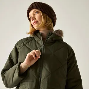 Women's long hooded down jacket Regatta Freyla image-4