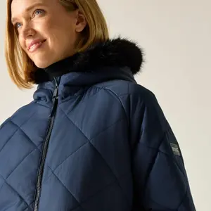 Women's long hooded down jacket Regatta Freyla image-3