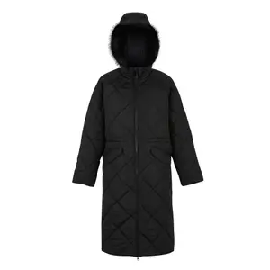 Women's long hooded down jacket Regatta Freyla image-0