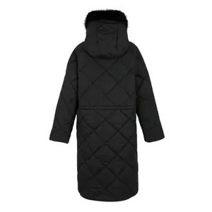 Women's long hooded down jacket Regatta Freyla image-1