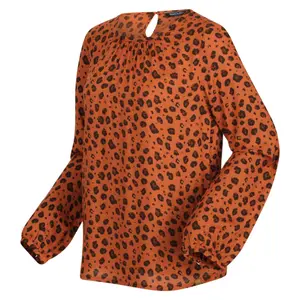 Printed long-sleeved blouse for women Regatta Hadria image-3