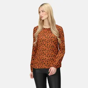 Printed long-sleeved blouse for women Regatta Hadria image-1