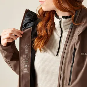 Women's hooded waterproof jacket Regatta Birchdale II image-3