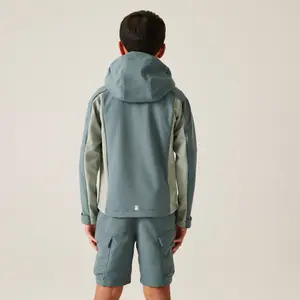 Waterproof hooded jacket for children Regatta Acidity VIII image-1
