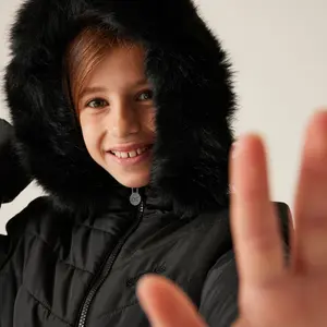Girl's Regatta Fabrizia Long Hooded Puffer image-4