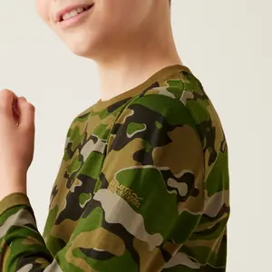 T-shirt de manga comprida para crianças Regatta Wenbie III image-3