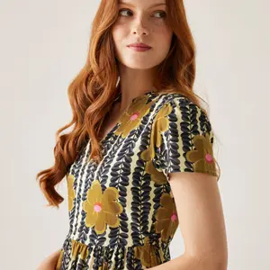 Vestido midi con volantes mujer Regatta Orla Kiely image-6