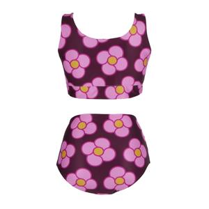 Costume da bagno due pezzi reversibile donna Regatta Orla Kiely image-1