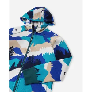 Children's zip-up hooded fleece Reima Northern image-2