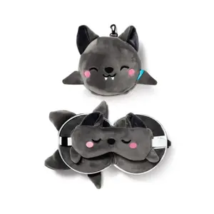 Reise-Kissen 2 in 1 Dexter die Fledermaus Kind Relaxeazzz image-0