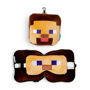 Poduszka podróżna 2 w 1 dla dziecka Relaxeazzz Steve - Minecraft