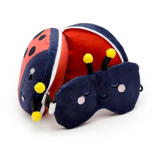 2 az 1-ben utazós párna szemmaszkkal Relaxeazzz Adorabugs Coccinelle image-2