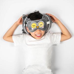 2-i-1-rejsepude med øjenmaske Relaxeazzz Adoramals Winston, le Hiboux image-3