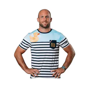 Plastic Duck Marinière T-Shirt Himmel Religion Rugby image-1