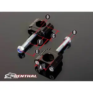 Motorcycle handlebar clamp Renthal Husqvarna TC 125 36Tech image-0