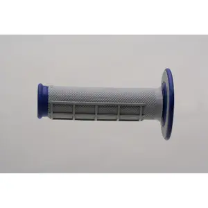 Semi-knurled motorcycle grips Renthal Dual Series image-1