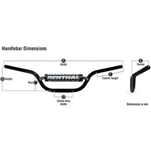 Motorcycle handlebars Renthal Twinwall 999 McGrath/KTM SX125-450 image-1