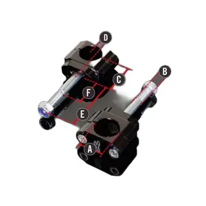 Pontet guidon moto Renthal Fatbar/Twinwall