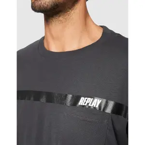 Bedrucktes T-Shirt mit Rundhalsausschnitt Replay image-3