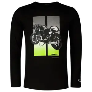 Basic-T-Shirt aus Jersey Replay 30/1 image-0