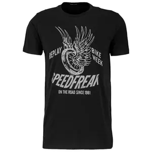 Basic-T-Shirt aus Jersey Replay 30/1 image-0