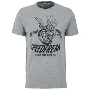 Basic-T-Shirt aus Jersey Replay 30/1 image-0