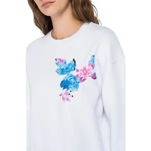 Damska bluza bawełniana Replay dyed fleece image-4