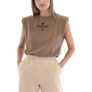 Bedrucktes Damen-T-Shirt in Kastenform Replay not ordinary image-1